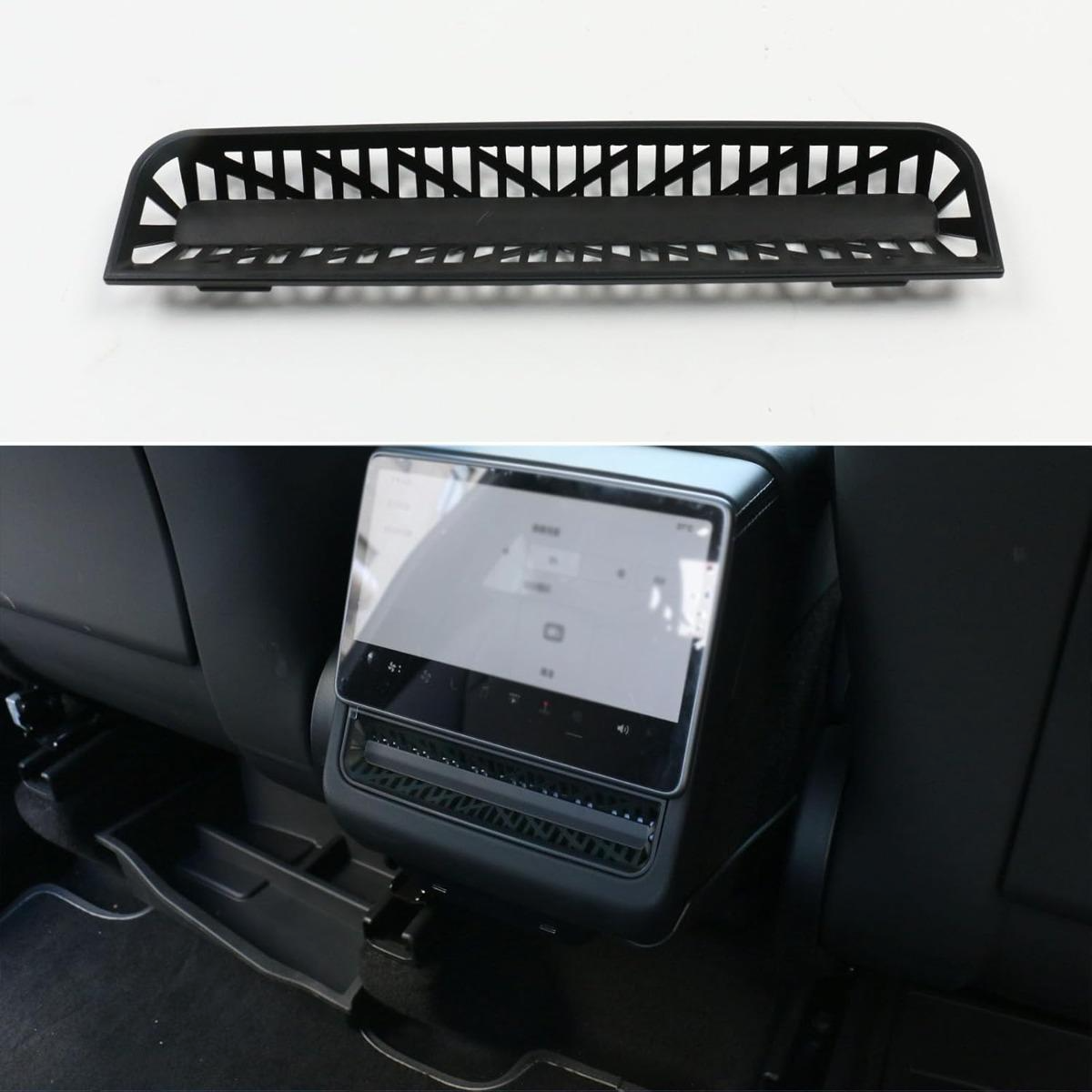 for Model 3 Highland 2024 2025 & Model Y Juniper 2025 2026 Rear Condition Air Vent Outlet Cover Air Flow Vent Grille Protection Compatible Accessories
