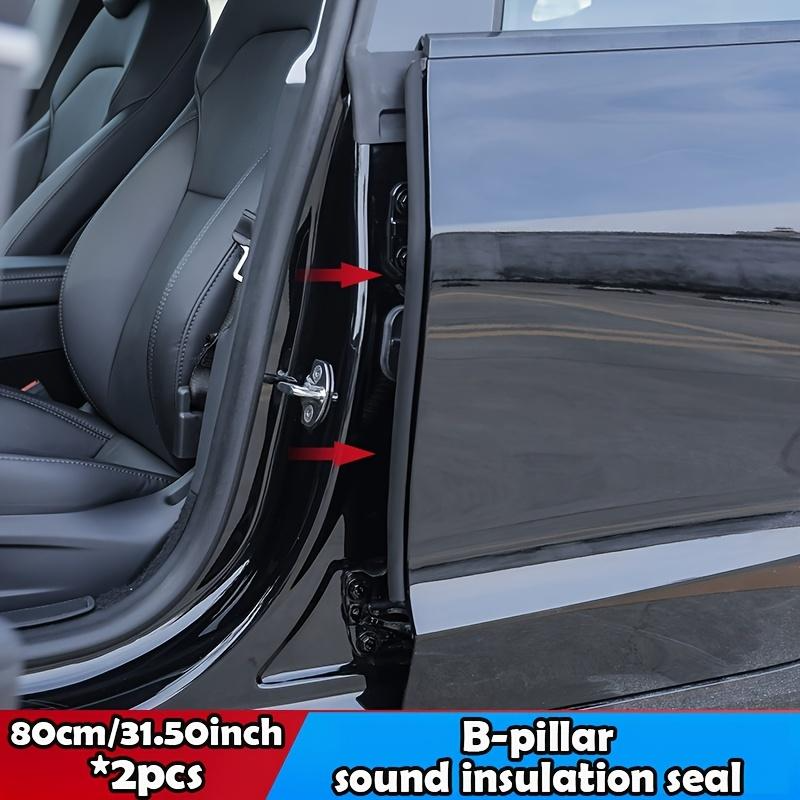 [ 31.50inch*2Pcs ] for Tesla Model 3/Y/X/S Car Door Edge Seal Strip Rubber Weatherstrip Waterproof Soundproof Auto Sealant Strip Vehicle Interior