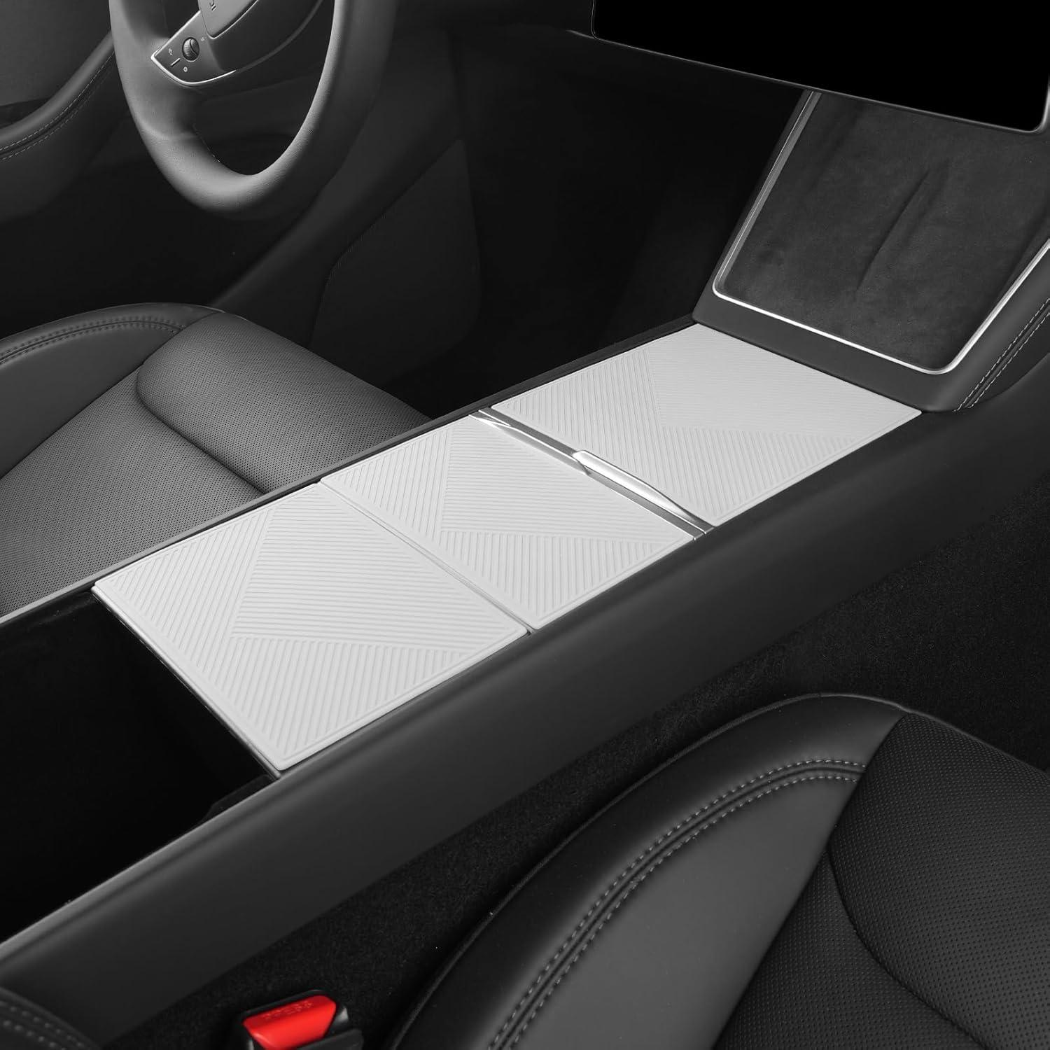 for Tesla Model 3 (2021-2023) & Model Y (2021-2024) & Model 3 Highland (2024+) & Model Y Juniper (2025 2026) New Version Mobile Phone Car Holder Silicone Instrument Panel Navigation Special Accessories