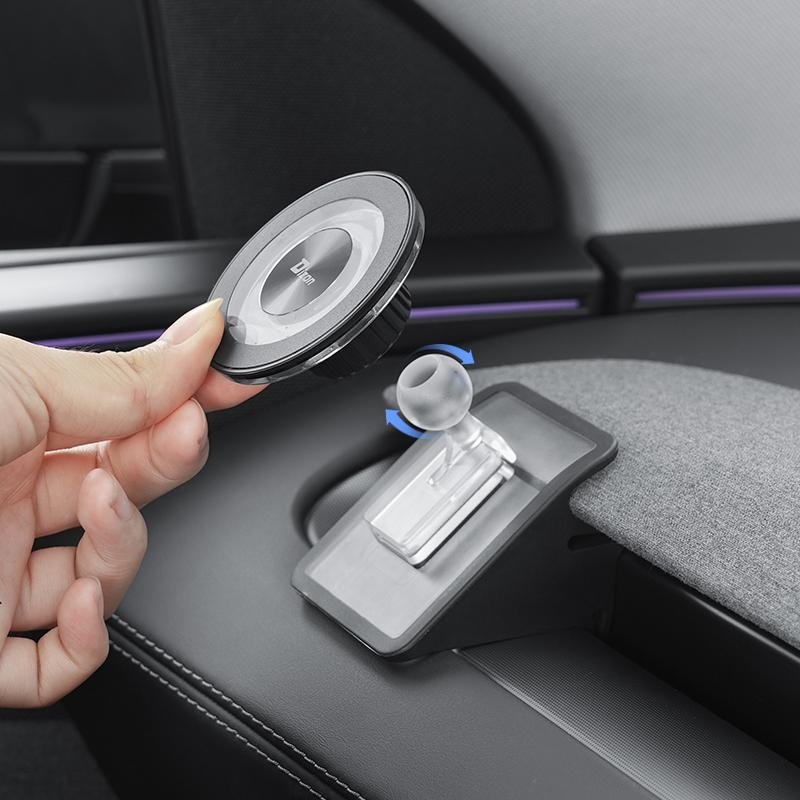 [ Dizon ] Magnetic Phone Mount for Tesla Model 3 (2021-2023) & Model Y (2021-2024) & Model 3 Highland 2024 2025 & Model Y Juniper 2025 2026, Strong Grip, 360° Adjustable, Dashboard Car Holder 2025, Compatible with iPhone MagSafe 17/16/15/14/13/12