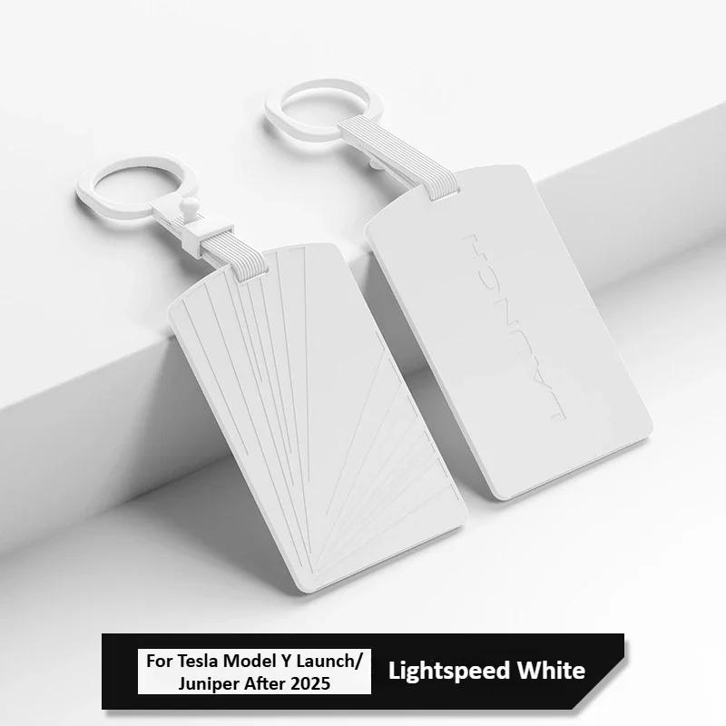 Car Key Card Protector Cover for Tesla Model Y Juniper/Launch 2025 Silicone Key Case Bag Replacement Lock Sleeve Car Accessories