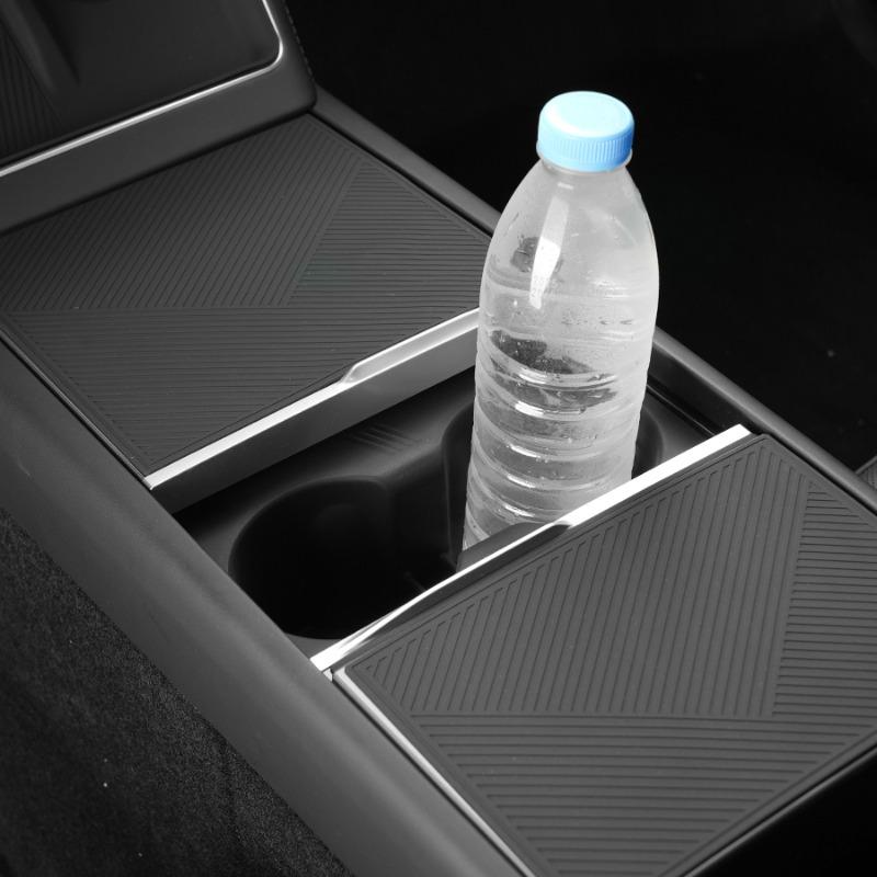 [ Glue-Free Instalation ] Tesla 2025 2026 Model Y Juniper & 2024 2025 Model 3 Highland Central Control Interior Silicone Modification Accessory for Enhanced Aesthetics