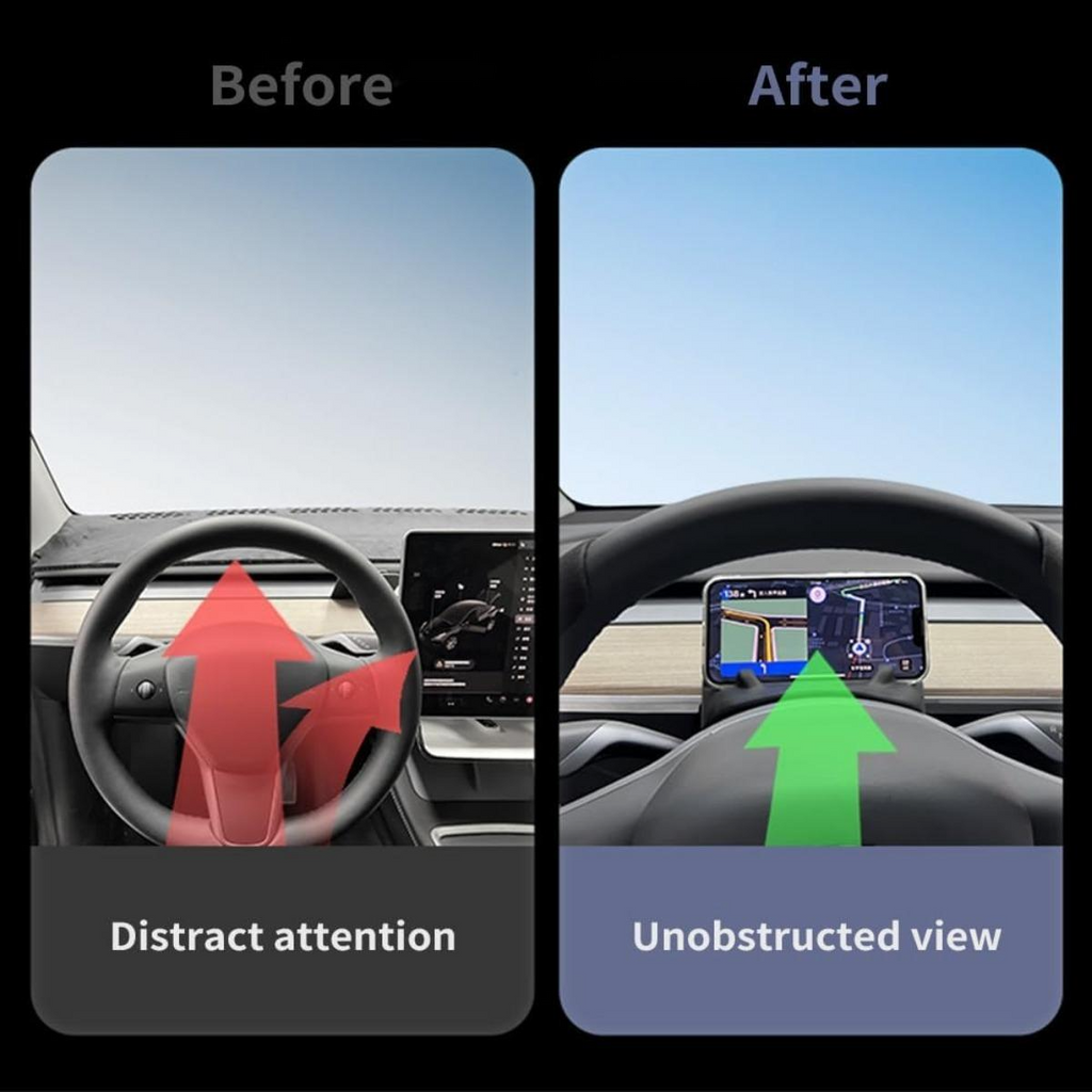 Accessories for Tesla Model 3 (2021-2023) & Model Y (2021-2024) & Model 3 Highland 2024 2025 & Model Y Juniper 2025 2026 Instrument Panel (Driver Side) Silicone Storage Tray with Phone Holder and Key Chains Box - Anti-Slip