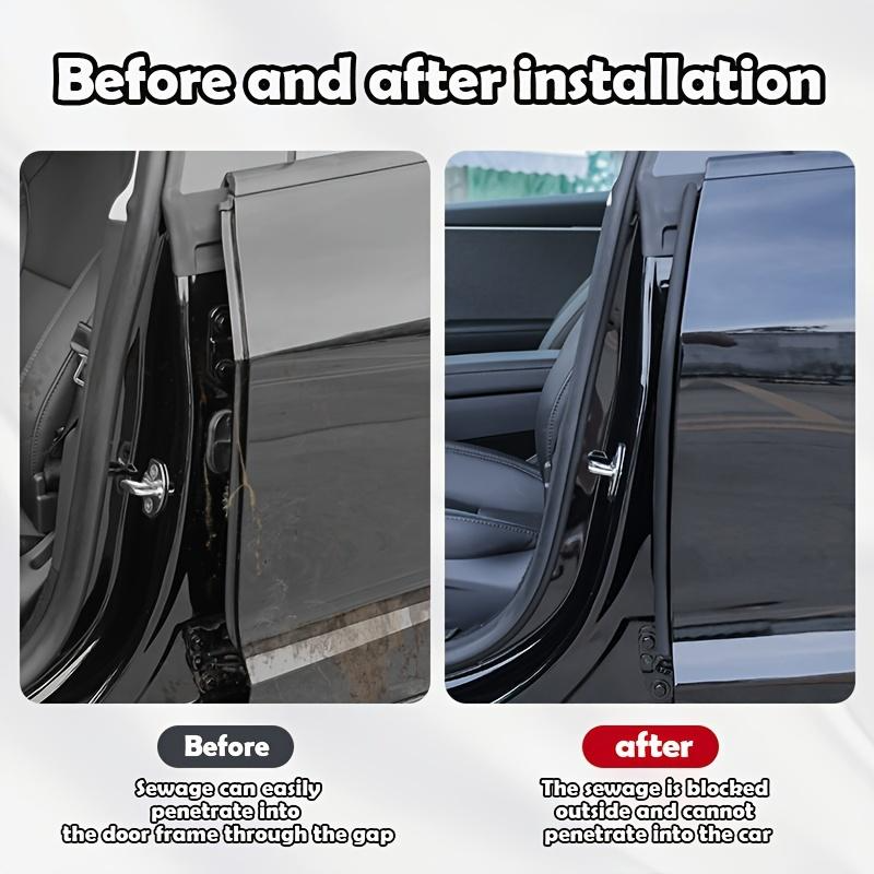 [ 31.50inch*2Pcs ] for Tesla Model 3/Y/X/S Car Door Edge Seal Strip Rubber Weatherstrip Waterproof Soundproof Auto Sealant Strip Vehicle Interior