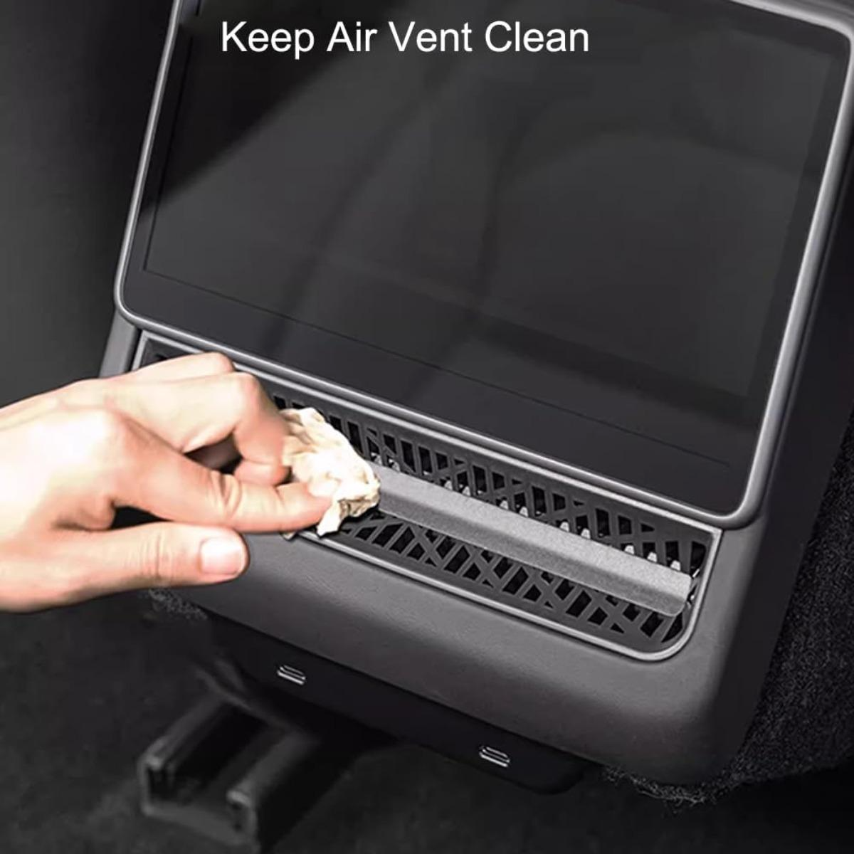 for Model 3 Highland 2024 2025 & Model Y Juniper 2025 2026 Rear Condition Air Vent Outlet Cover Air Flow Vent Grille Protection Compatible Accessories