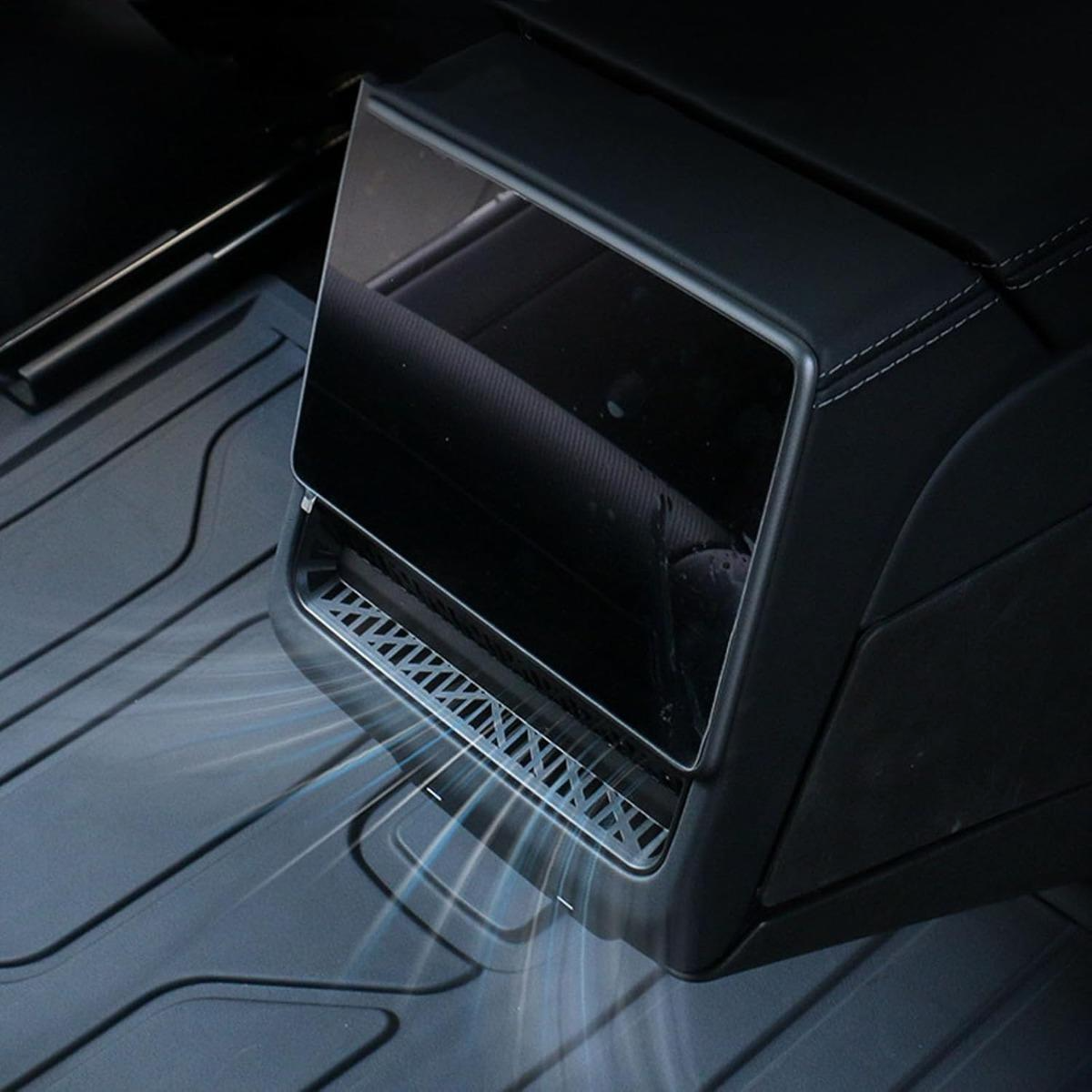 for Model 3 Highland 2024 2025 & Model Y Juniper 2025 2026 Rear Condition Air Vent Outlet Cover Air Flow Vent Grille Protection Compatible Accessories