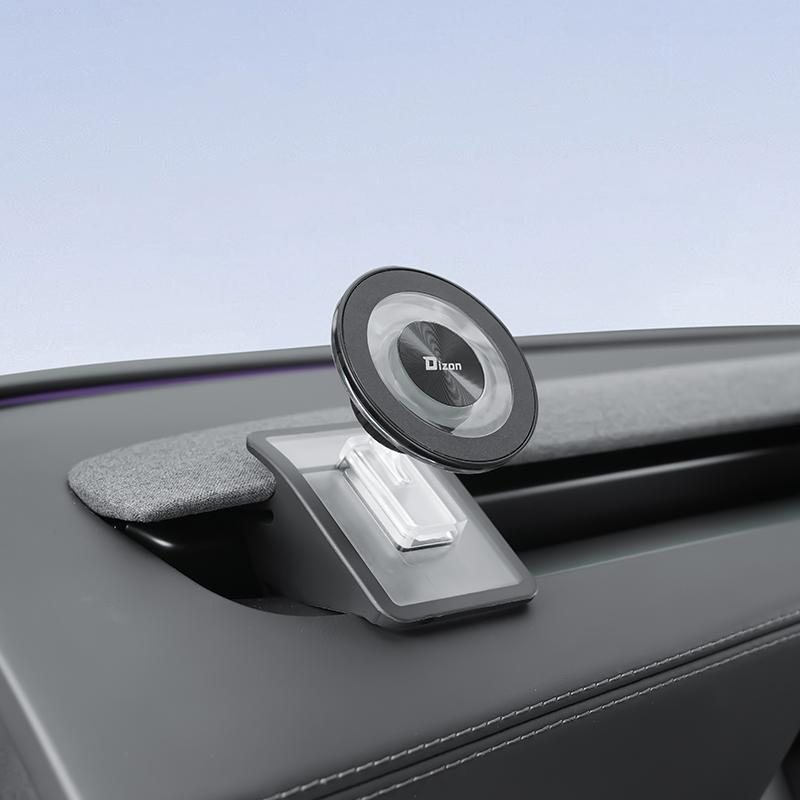 [ Dizon ] Magnetic Phone Mount for Tesla Model 3 (2021-2023) & Model Y (2021-2024) & Model 3 Highland 2024 2025 & Model Y Juniper 2025 2026, Strong Grip, 360° Adjustable, Dashboard Car Holder 2025, Compatible with iPhone MagSafe 17/16/15/14/13/12