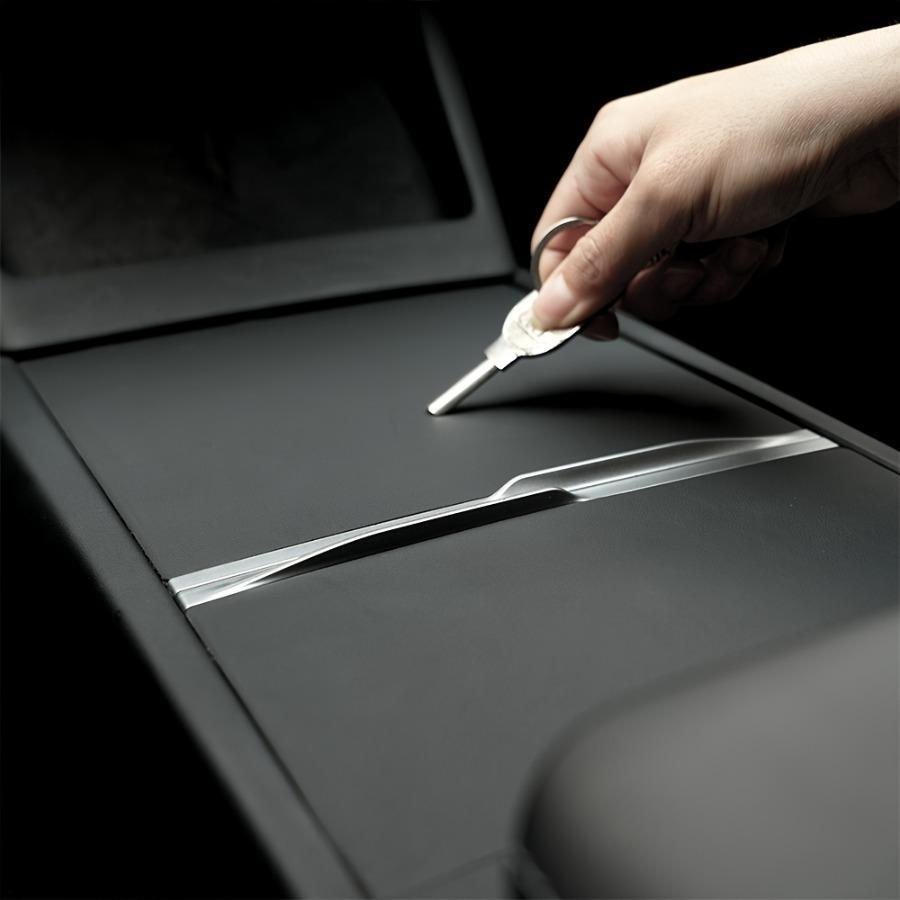 [Original Car Leather] Center Console Genuine Protective Cover for Tesla Model 3 Highland 2024+ / Model Y juniper 2025 Original Car Color Central Control Panel Film Anti-Scratch Auto Parts Suitable for Original Car