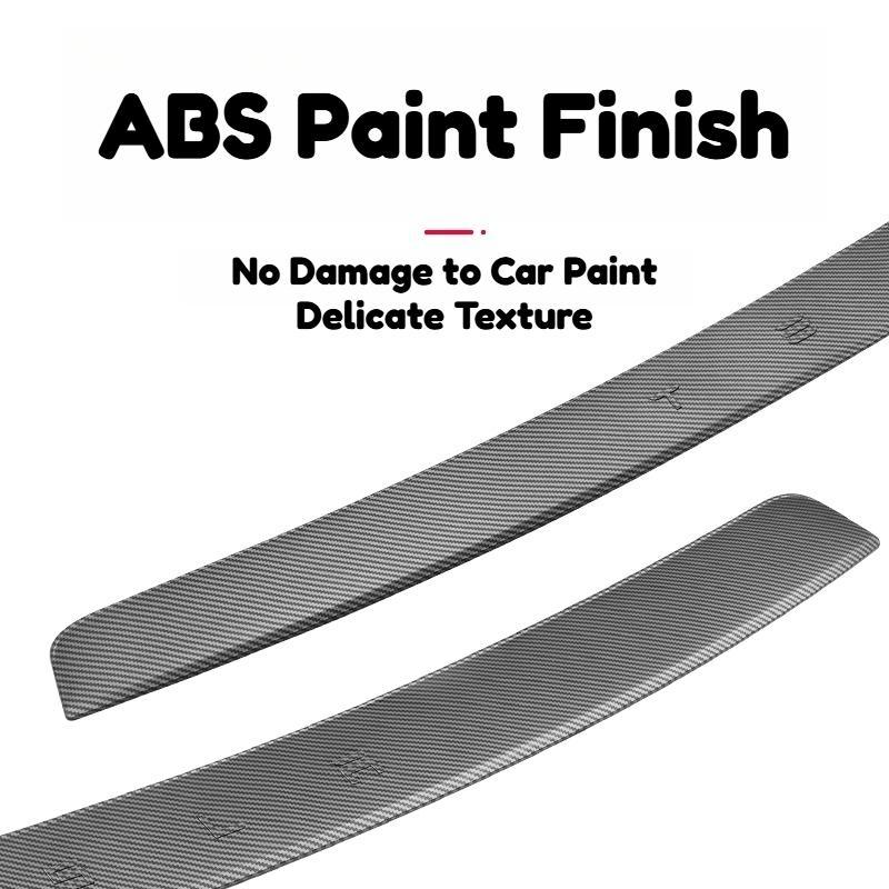 Carbon Fiber TextureTailgates Trim Compatible for Tesla Model Y Juniper 2025 2026 Rear Tail gate Door Trunk Lid Molding Cover Trim Exterior Car Accessories ABS 1PCS