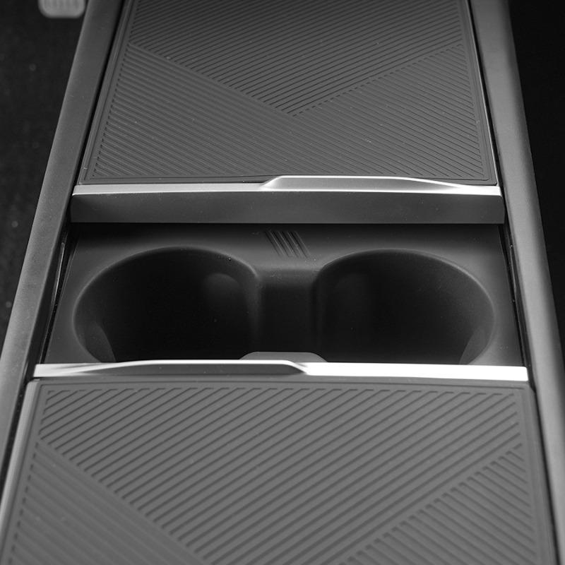 [ Glue-Free Instalation ] Tesla 2025 2026 Model Y Juniper & 2024 2025 Model 3 Highland Central Control Interior Silicone Modification Accessory for Enhanced Aesthetics