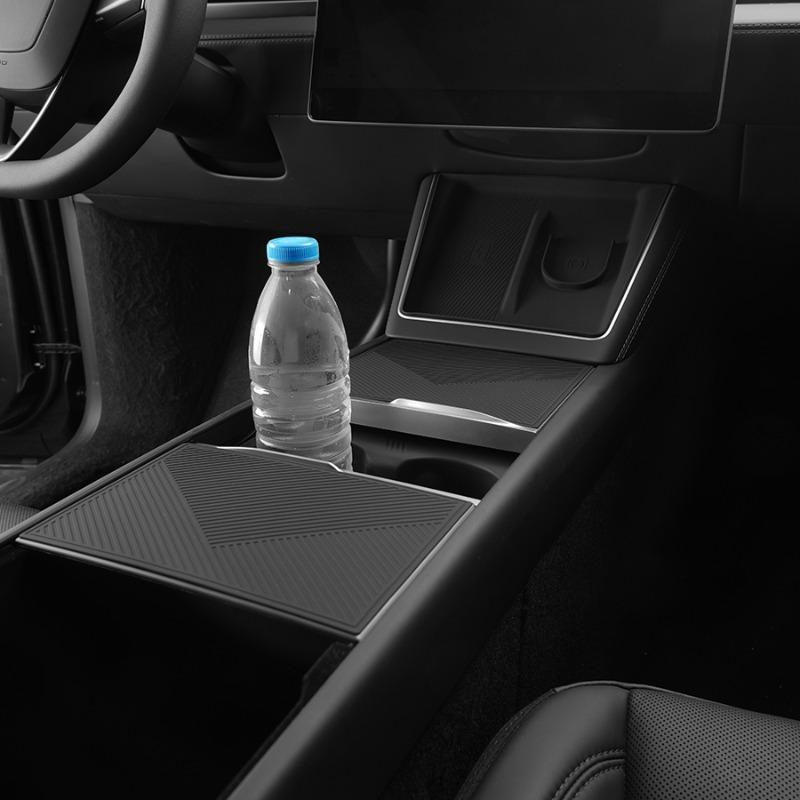 [ Glue-Free Instalation ] Tesla 2025 2026 Model Y Juniper & 2024 2025 Model 3 Highland Central Control Interior Silicone Modification Accessory for Enhanced Aesthetics